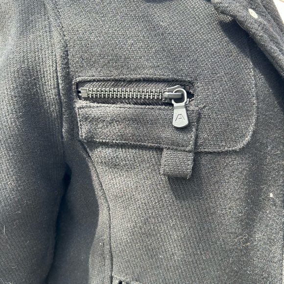 Men's Black Wool Jacket - Picture 5 of 7